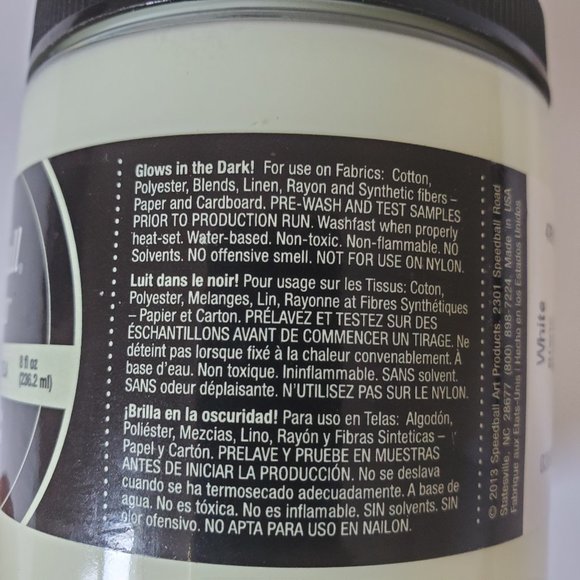 Screen Printing Ink (Fabric/Night Glo) - Picture 7 of 8